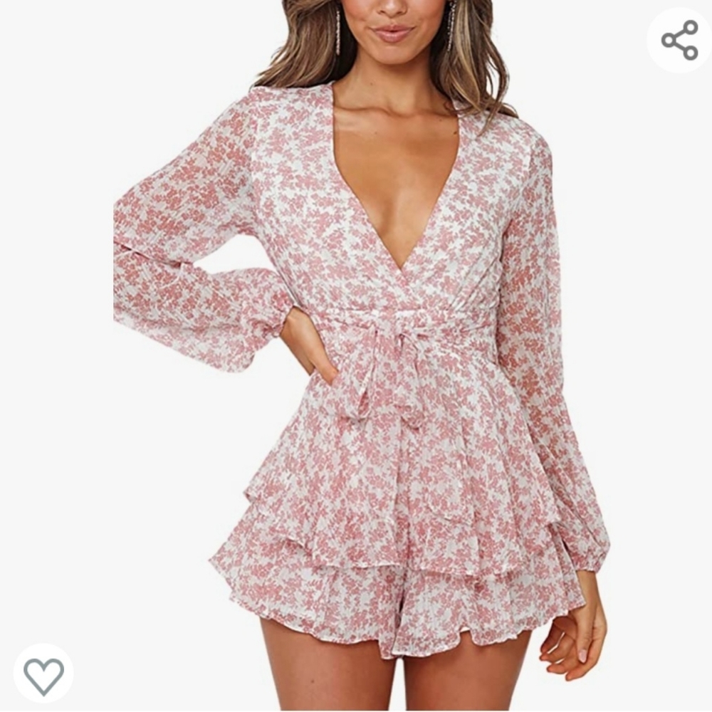 Spring Floral Romper - Picture 4 of 5